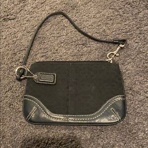 Coach signature wristlet barely used!